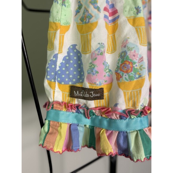 Matilda Jane Baby Cherry On Top Ice Cream Dress Bloomer Short Sz 12-18 Mos Girl - Picture 7 of 9
